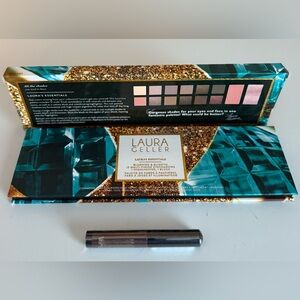 LAURA GELLER BLUSHING & BLISSFUL 12 EYESHADOWS 1 HIGHLIGHTER 1 BLUSH + EYELINER